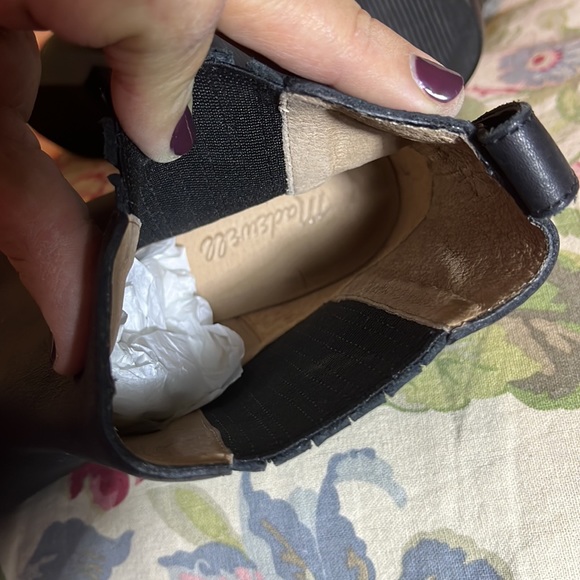 MADEWELL Size 11 Chelsea Boot Black Leather Elastic Side Gusset Pull-On Classic - Picture 15 of 16